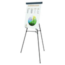 Telescoping Tripod Display Easel, Adjusts 38" To 69" High, Metal, Black