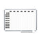 Interchangeable Magnetic Board Accessories, Days Of Week, Black/white, 2" X 1", 7 Pieces