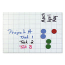 Interchangeable Magnetic Board Accessories, Circles, 0.75" Diameter, Blue, 20/pack