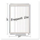 In-out Magnetic Dry Erase Board, 24 X 36, White Surface, Silver Aluminum Frame