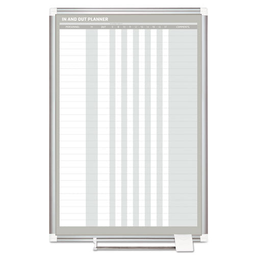 In-out Magnetic Dry Erase Board, 24 X 36, White Surface, Silver Aluminum Frame