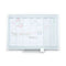 Magnetic Dry Erase Calendar Board, Weekly Calendar, 36 X 24, White Surface, Silver Aluminum Frame