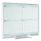 Magnetic Dry Erase Calendar Board, Four Month, 48 X 36, White Surface, Silver Aluminum Frame