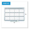 Magnetic Dry Erase Calendar Board, 12-month, 48 X 36, White Surface, Silver Aluminum Frame