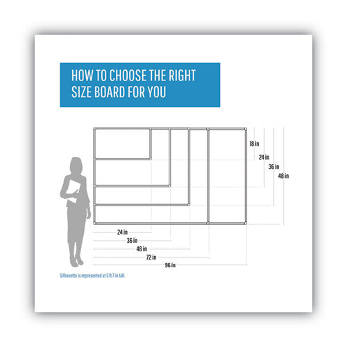 Magnetic Glass Dry Erase Board, 36 X 24, Opaque White Surface