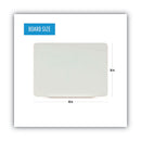 Magnetic Glass Dry Erase Board, 48 X 36, Opaque White Surface