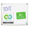 Earth Silver Easy-clean Dry Erase Board, Reversible, 36 X 24, White Surface, Silver Aluminum Frame