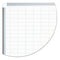 Gridded Magnetic Steel Dry Erase Planning Board, 2 X 3 Grid, 48 X 36, White Surface, Silver Aluminum Frame