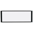 Cubicle Workstation Dry Erase Board, 36 X 18, White Surface, Black Aluminum Frame