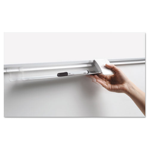 Ruled Magnetic Steel Dry Erase Planning Board, 72 X 48, White Surface, Silver Aluminum Frame