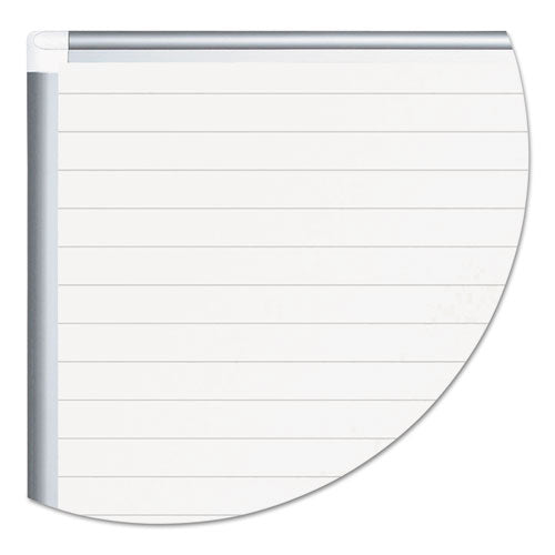 Ruled Magnetic Steel Dry Erase Planning Board, 72 X 48, White Surface, Silver Aluminum Frame