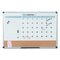 3-in-1 Calendar Planner, 36 X 24, White Surface, Silver Aluminum Frame