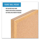 Value Cork Bulletin Board With Oak Frame, 24 X 36, Brown Surface, Oak Frame