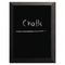 Kamashi Chalk Board, 48 X 36, Black Surface, Black Wood Frame