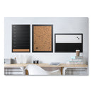 Black/white Message Board Set: (1) Bulletin, (1) Bulletin/chalk Planner, (1) Bulletin/dry Erase, Assorted Sizes, Black Frames