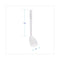 Cone Bowl Mop, 10" Handle, 2" Mop Head, White