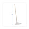 Handle/deck Mops, 12 Oz White Rayon Head, 48" Oak Wood Handle, 6/pack