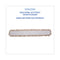 Industrial Dust Mop Head, Hygrade Cotton, 60w X 5d, White