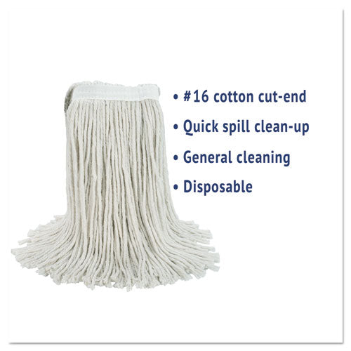 Cut-end Wet Mop Head, Cotton,