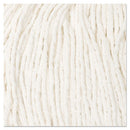 Cut-end Wet Mop Head, Cotton, No. 16 Size, White