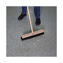 Floor Brush Head, 2.5" Black Tampico Fiber Bristles, 18" Brush