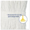 Cut-end Wet Mop Head, Rayon, No. 24, White, 12/carton