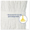 Premium Cut-end Wet Mop Heads, Cotton, 24oz, White, 12/carton