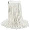 Premium Cut-end Wet Mop Heads, Cotton, 24oz, White, 12/carton