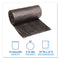 Low-density Waste Can Liners, 10 Gal, 0.35 Mil, 24" X 23", Black, 25 Bags/roll, 10 Rolls/carton