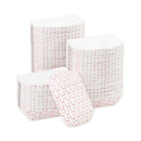 Paper Food Baskets, 0.25 Lb Capacity, 2.69 X 1.05 X 4, Red/white, 1,000/carton