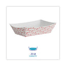 Paper Food Baskets, 0.25 Lb Capacity, 2.69 X 1.05 X 4, Red/white, 1,000/carton