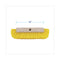 Dual-surface Scrub Brush, Yellow Polypropylene Bristles, 10" Brush, Plastic Handle