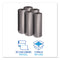 Low-density Waste Can Liners, 60 Gal, 1.1 Mil, 38" X 58", Gray, 20 Bags/roll, 5 Rolls/carton