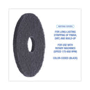 Stripping Floor Pads, 13" Diameter, Black, 5/carton