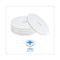 Polishing Floor Pads, 15" Diameter, White, 5/carton