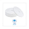 Polishing Floor Pads, 17" Diameter, White, 5/carton