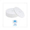 Polishing Floor Pads, 18" Diameter, White, 5/carton