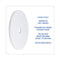 Polishing Floor Pads, 19" Diameter, White, 5/carton