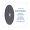 High Performance Stripping Floor Pads, 20" Diameter, Black, 5/carton