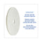 Natural Burnishing Floor Pads, 20" Diameter, White, 5/carton