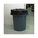 High-density Can Liners, 56 Gal, 19 Microns, 43" X 47", Black, 25 Bags/roll, 6 Rolls/carton