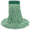 Super Loop Wet Mop Head, Cotton/synthetic Fiber, 5" Headband, Medium Size, Green