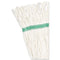 Super Loop Wet Mop Head, Cotton/synthetic Fiber, 5" Headband, Medium Size, White