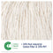 Super Loop Wet Mop Head, Cotton/synthetic Fiber, 5" Headband, Large Size, White, 12/carton