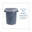 Low-density Waste Can Liners, 33 Gal, 0.6 Mil, 33 X 39, White, 25 Bags/roll, 6 Rolls/carton