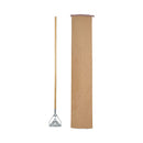 Screw Clamp Metal Head Wooden Mop Handle,