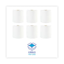 Hardwound Paper Towels, 1-ply, 8" X 800 Ft, White, 6 Rolls/carton