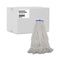 Mop Head, Lie-flat Head, Rayon Fiber, 24oz, White, 12/carton