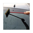 General-duty Squeegee, 8" Wide Blade, Black/red, 21" Handle