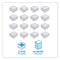 Dinner Napkin, 1-ply, 17 X 17, White, 250/pack, 12 Packs/carton